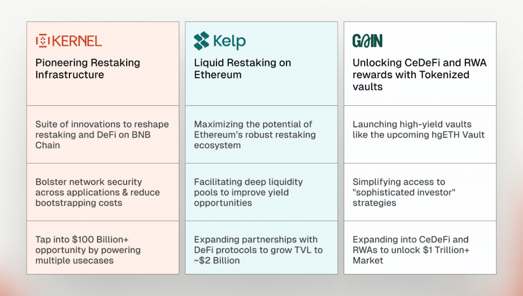 融资项目解密：以再质押基础设施 Kernel 论 BNB Chain DeFi 赛道现状-Web3Caff Research